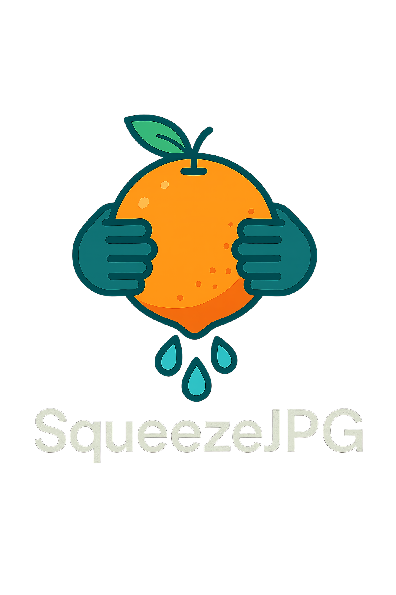 SqueezeJPG logo with text